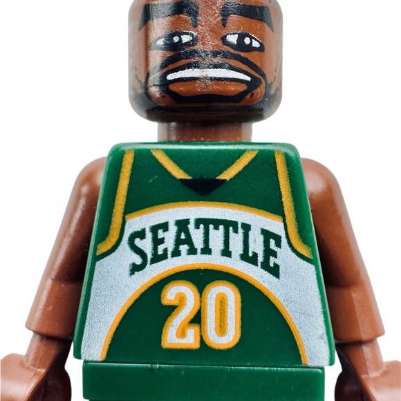 LEGO Sports Minifigure NBA Gary Payton #20 Seattle SuperSonics - Picture 3 of 4